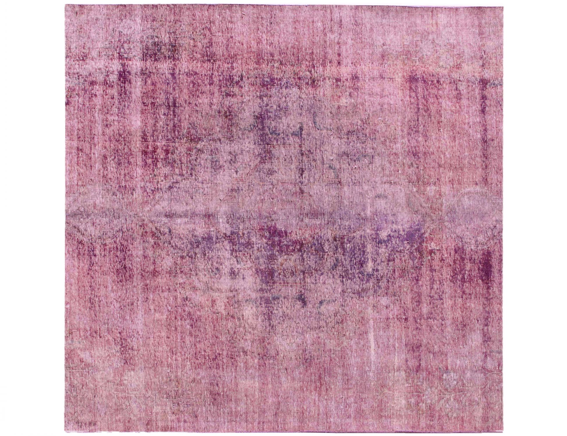 Persischer Vintage Teppich  lila <br/>222 x 222 cm