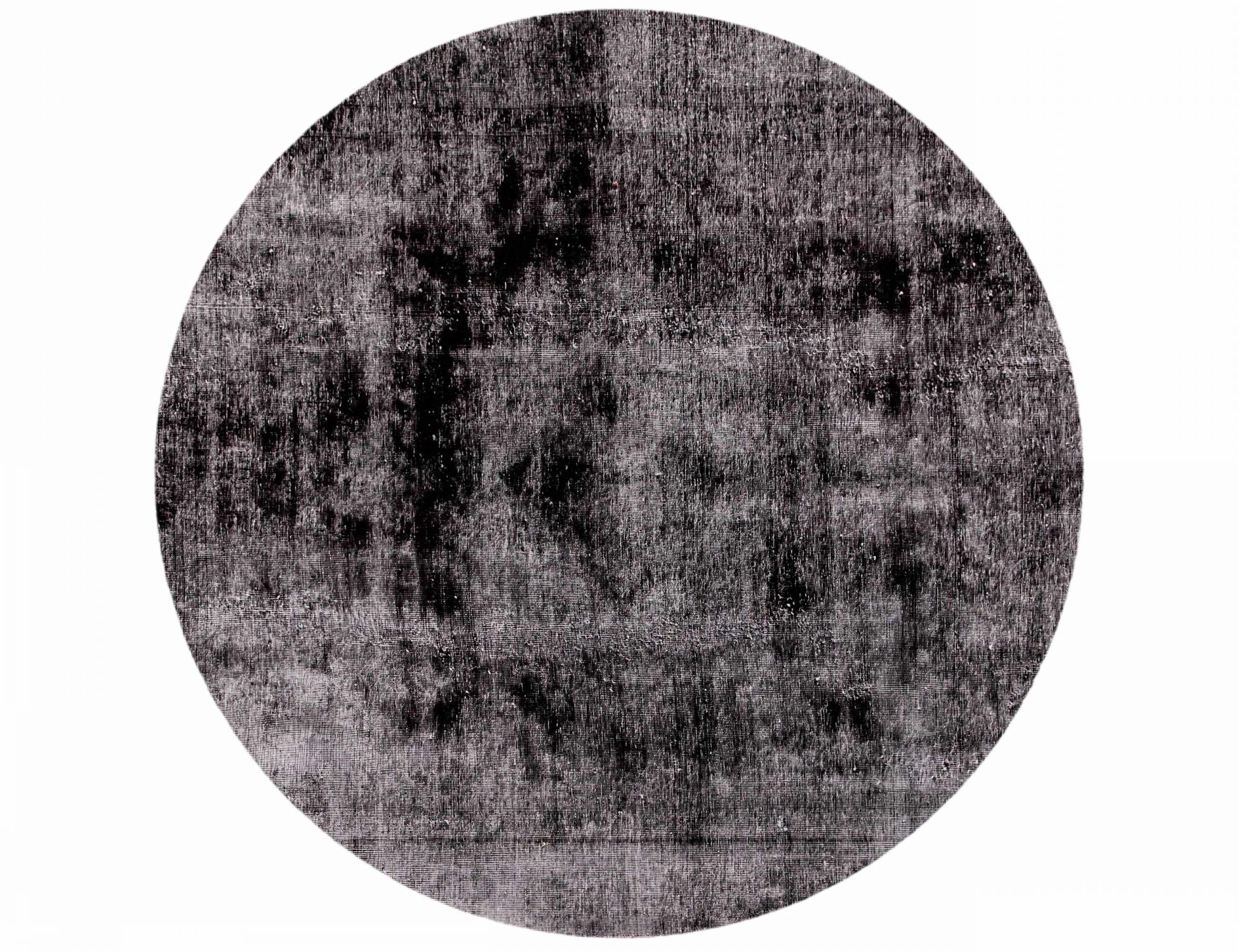 Persischer Vintage Teppich  schwarz <br/>177 x 177 cm