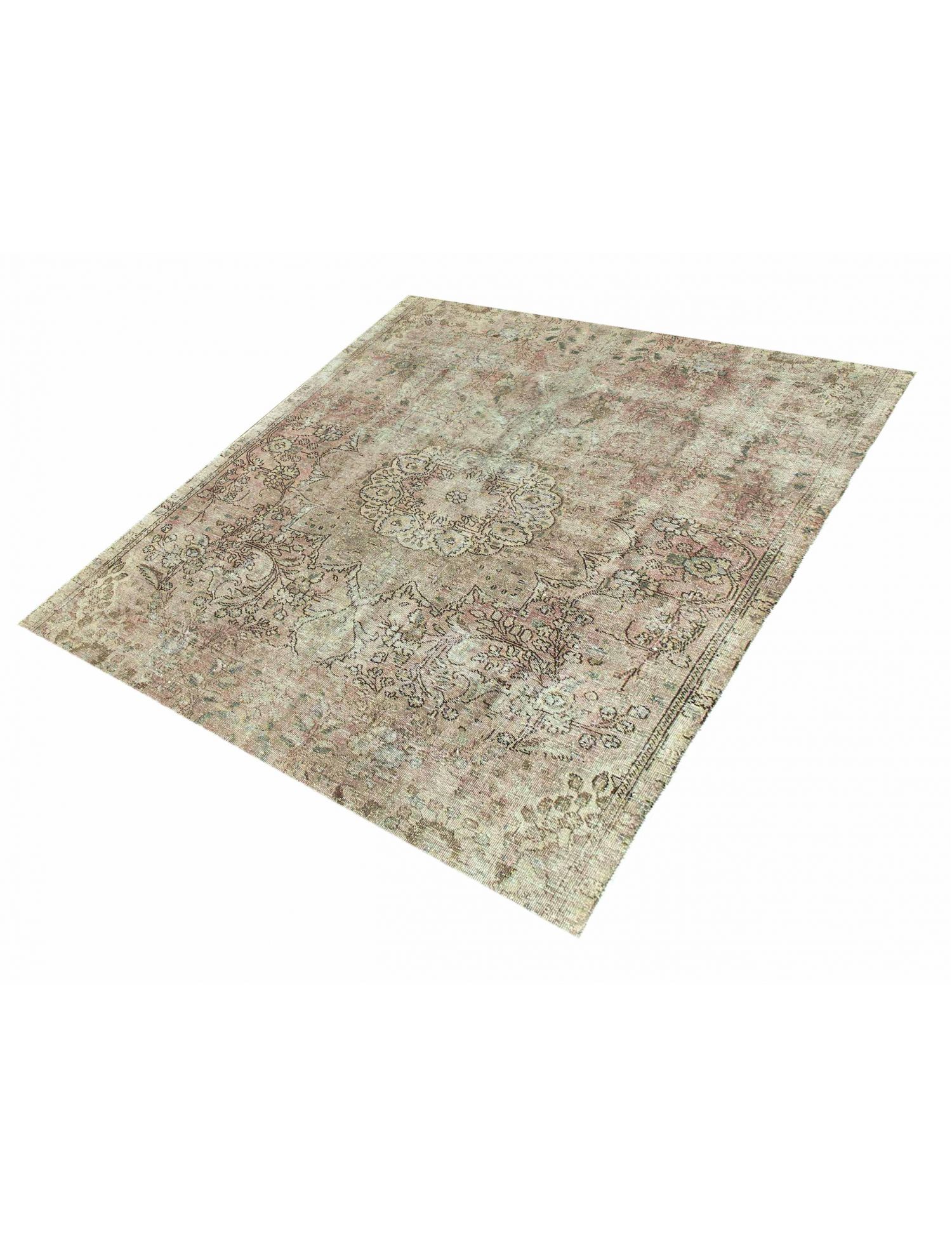 Persischer Vintage Teppich  grün <br/>192 x 192 cm