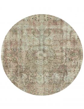 Persisk vintage teppe 192 x 192 grønn