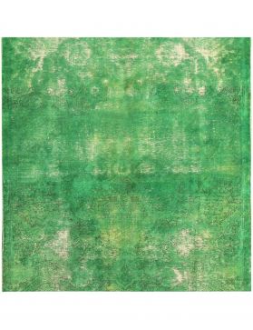 Tapis Persan vintage 180 x 180 vert