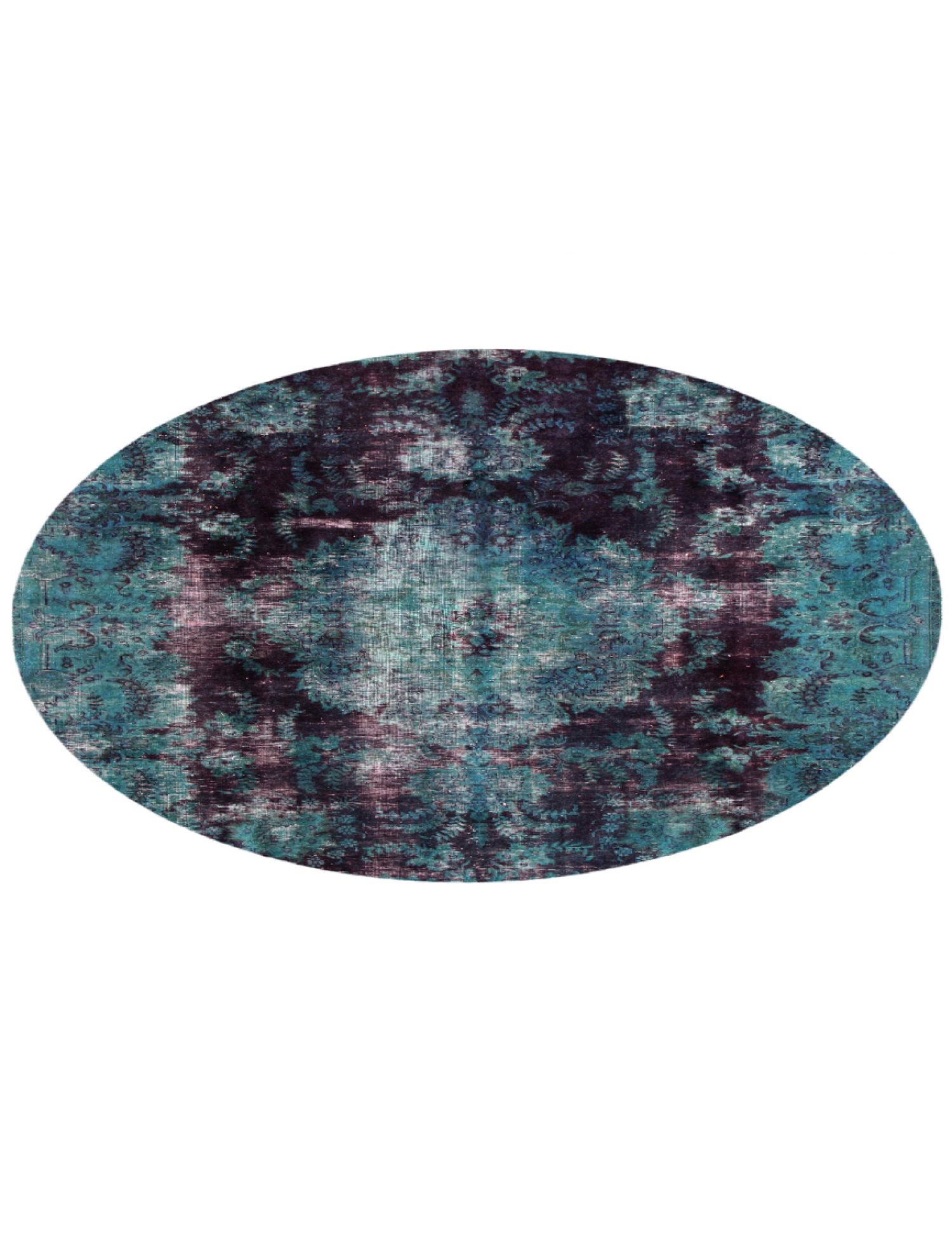 Rund  Vintage Teppich  lila <br/>210 x 210 cm