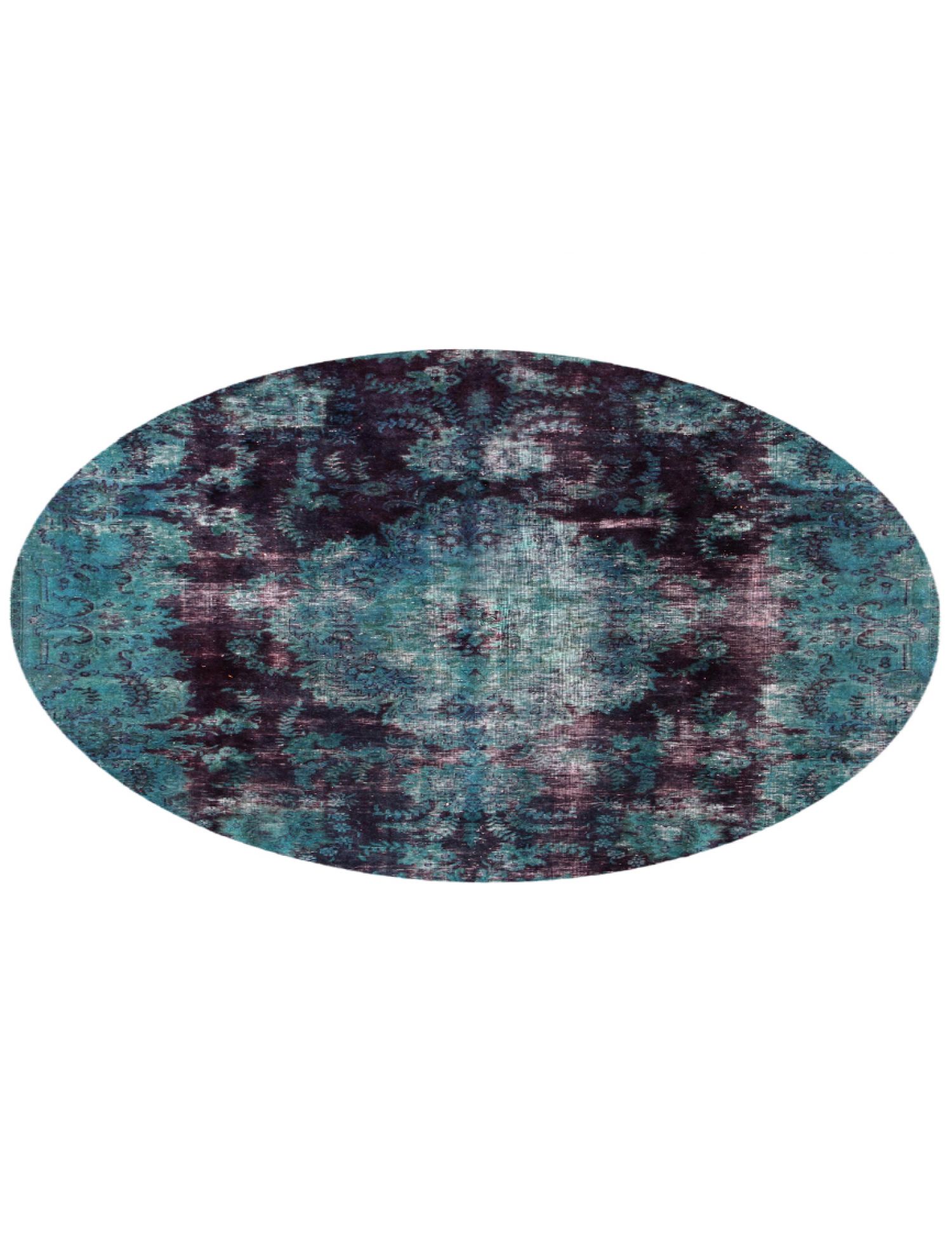 Rund  Vintage Teppich  lila <br/>210 x 210 cm