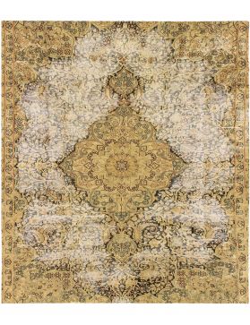 Persischer Vintage Teppich 130 x 130 beige