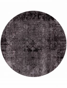 Round  Vintage Carpet   black <br/>222 x 222 cm