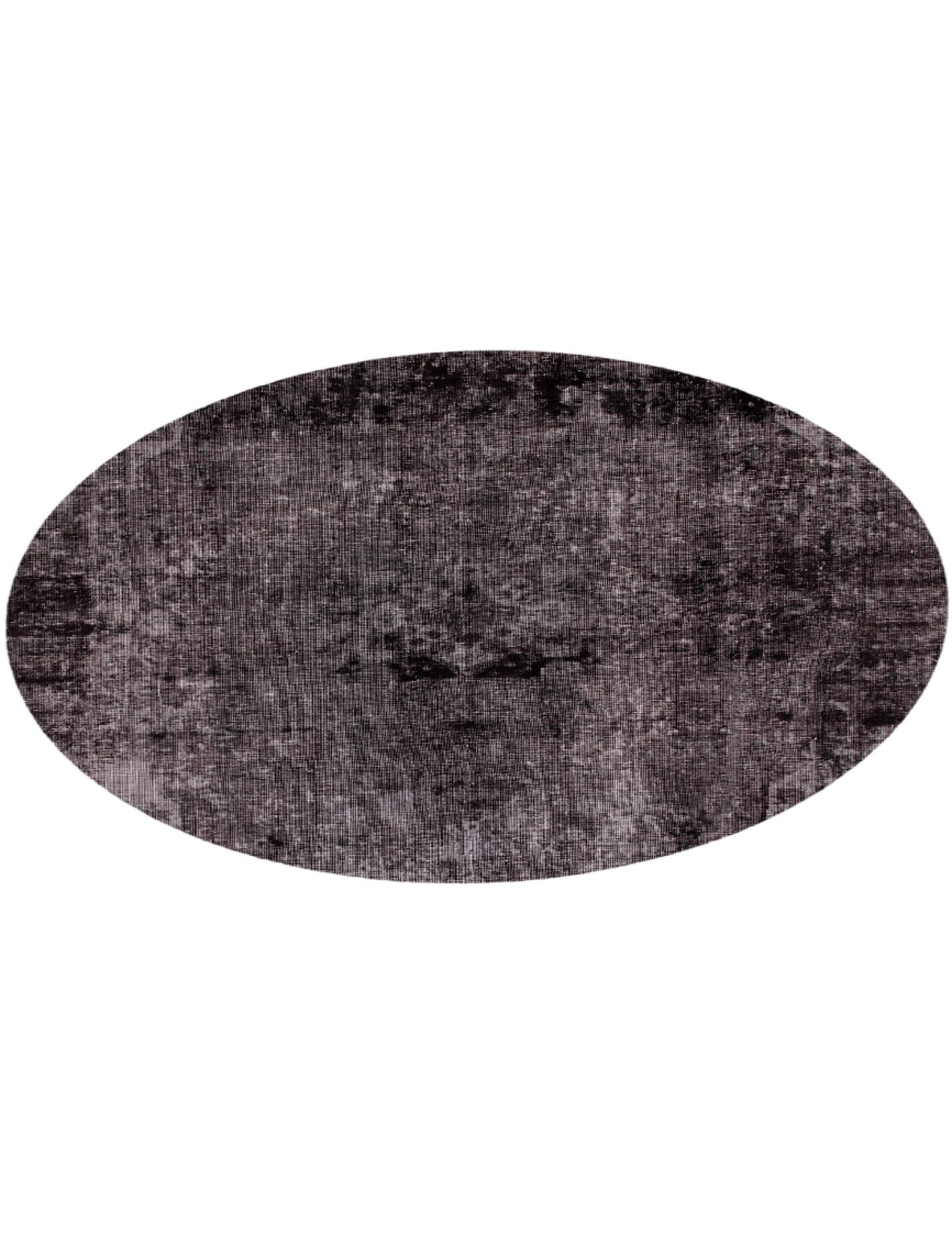 Rund  Vintage Teppich  schwarz <br/>222 x 222 cm