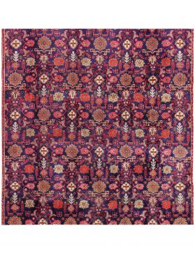 Square Retro Rug  blue <br/>208 x 208 cm