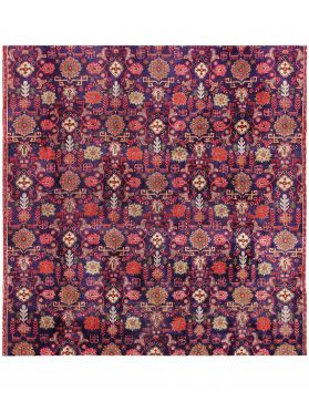 Retro Rug 208 x 208 blue