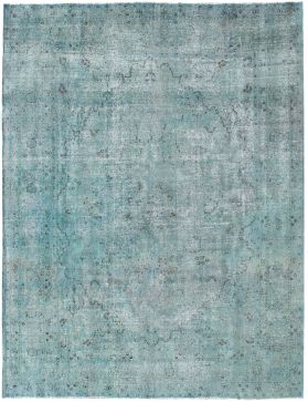 Persischer Vintage Teppich 377 x 300 blau