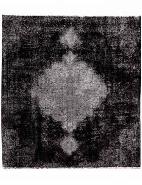 Persischer Vintage Teppich 220 x 197 schwarz