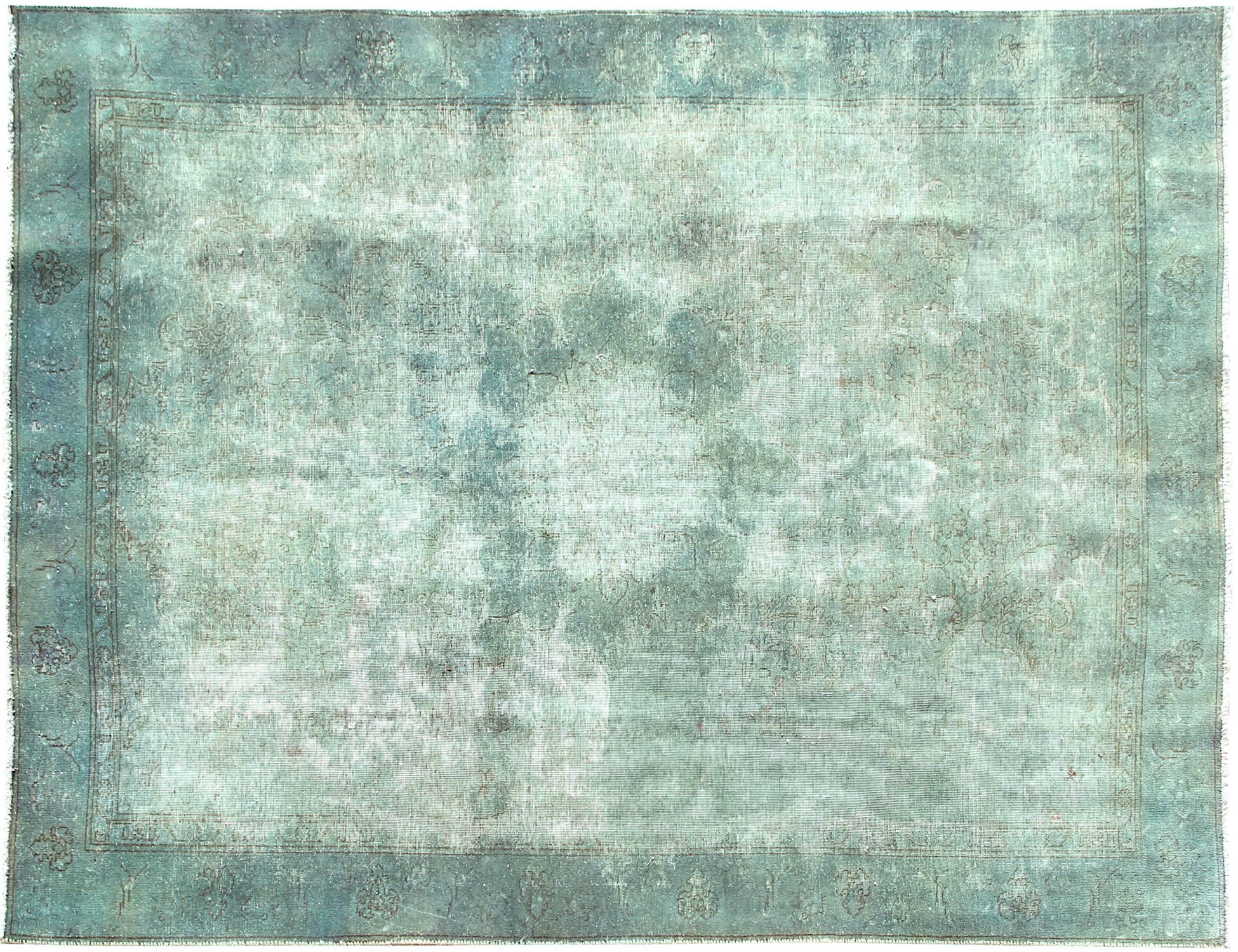 Persian Vintage Carpet  turkoise  <br/>275 x 190 cm