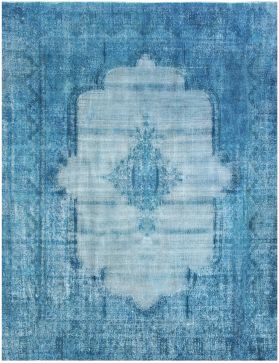 Tappeto vintage persiano 394 x 265 blu