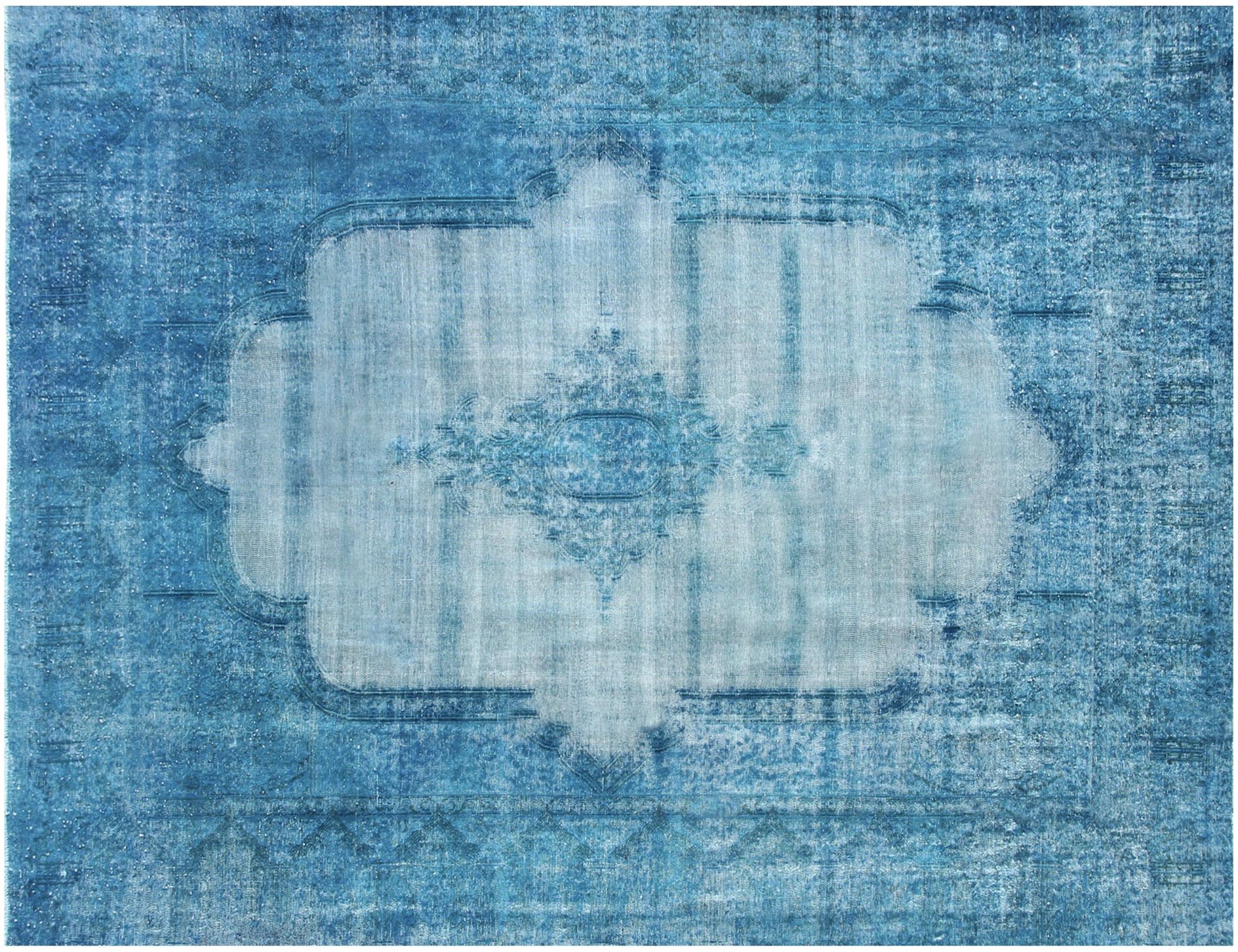 Tappeto vintage persiano  blu <br/>394 x 265 cm