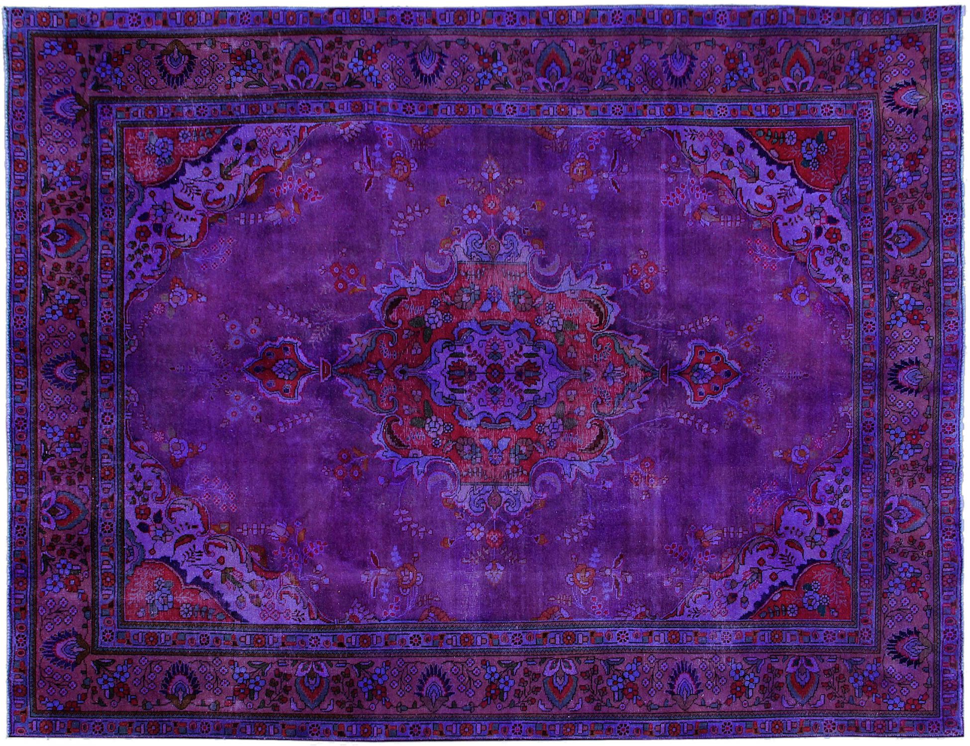 Persialaiset vintage matot  violetti <br/>340 x 250 cm