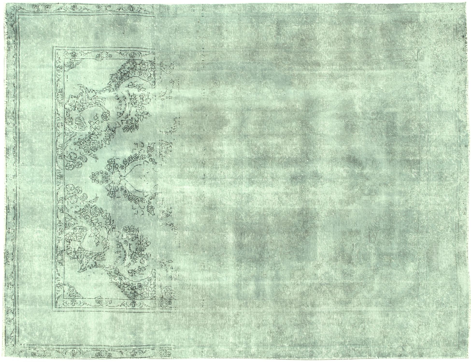 Persischer Vintage Teppich  grün <br/>330 x 240 cm