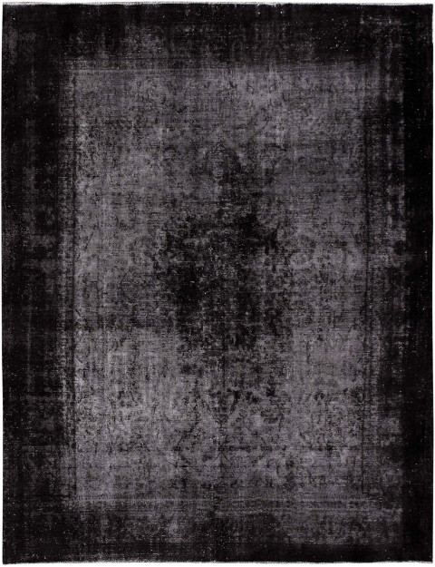 Schwarz Persien Persischer Vintage Teppich 374 x 280 cm