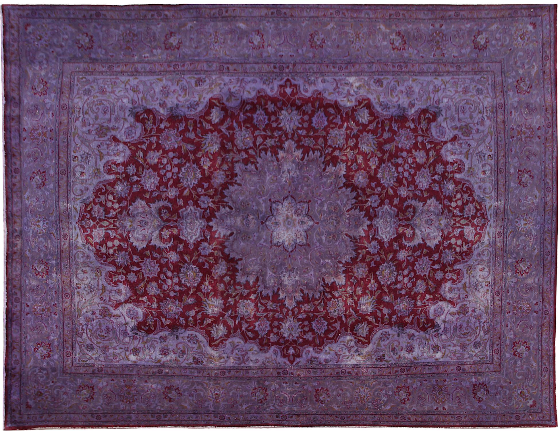 Alfombra persa vintage  púrpura <br/>376 x 271 cm