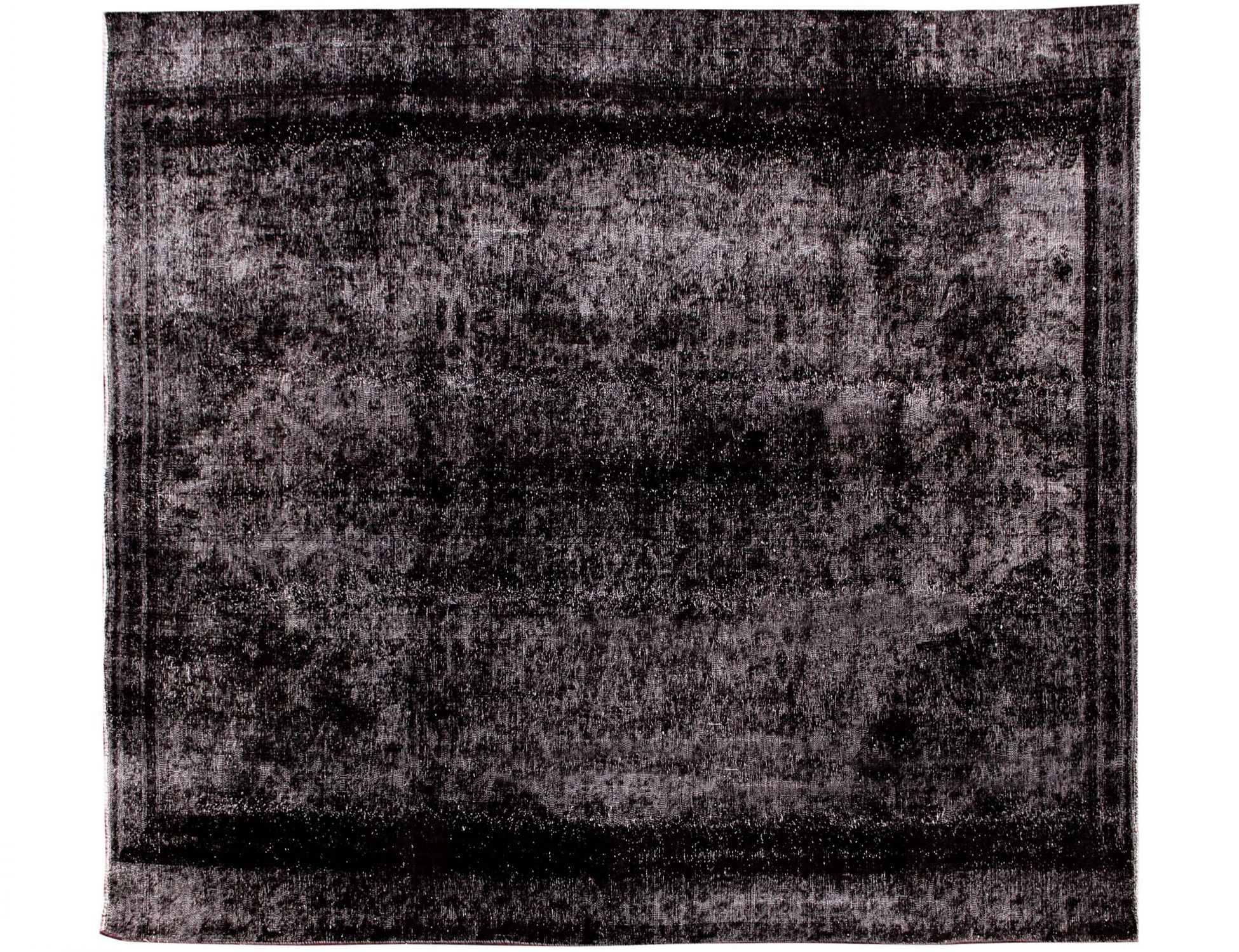 Persischer Vintage Teppich  schwarz <br/>300 x 260 cm
