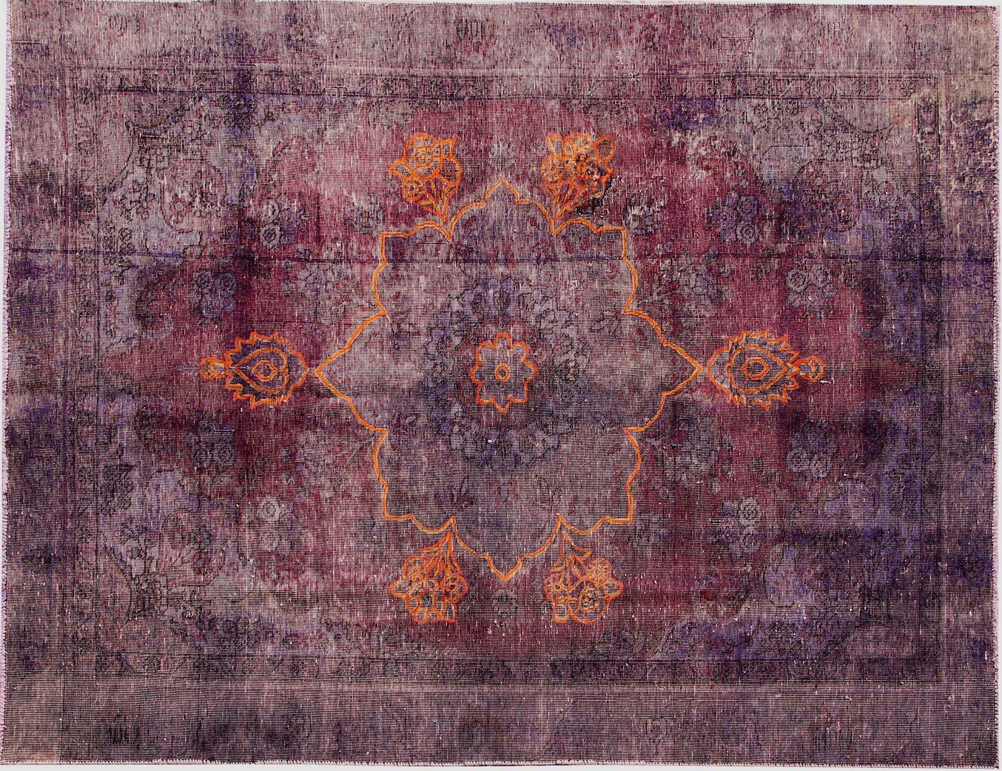 Alfombra persa vintage  púrpura <br/>263 x 190 cm