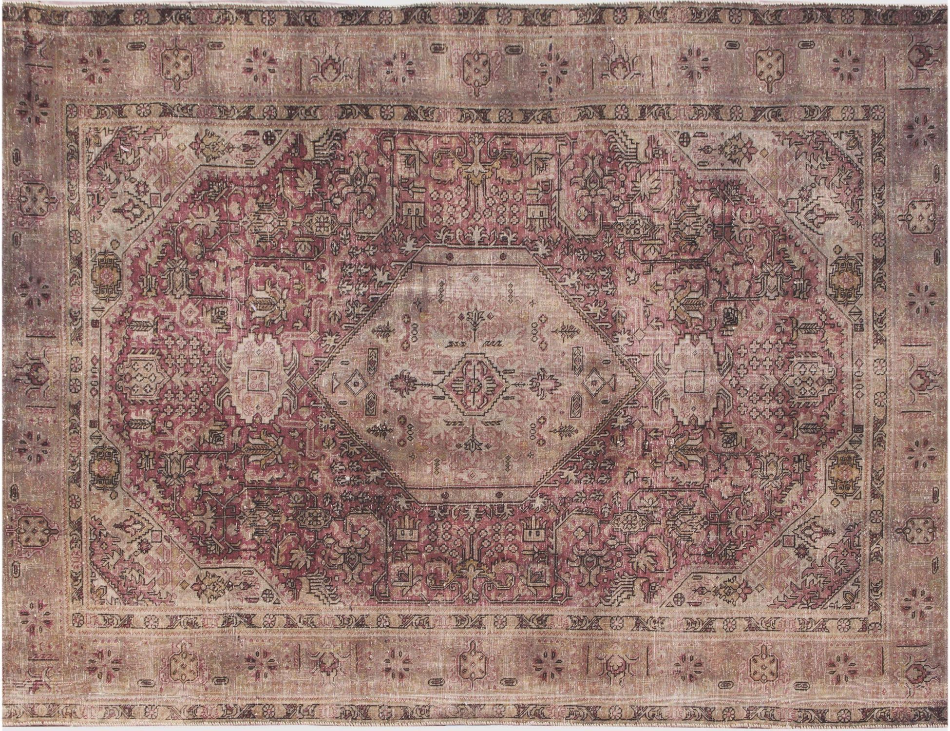 Persisk Vintagetæppe  brun <br/>266 x 194 cm