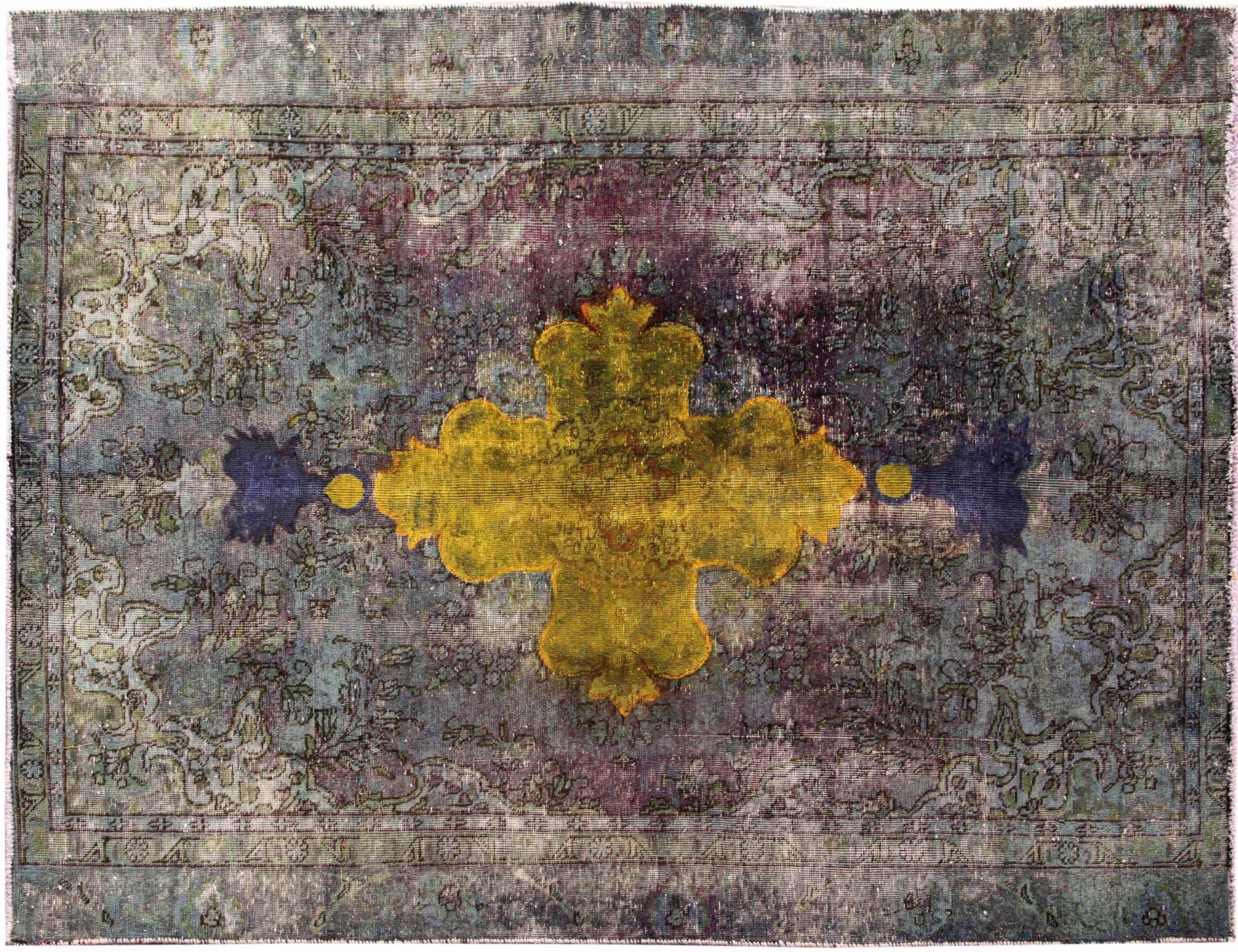 Tappeto vintage persiano  verde <br/>247 x 173 cm
