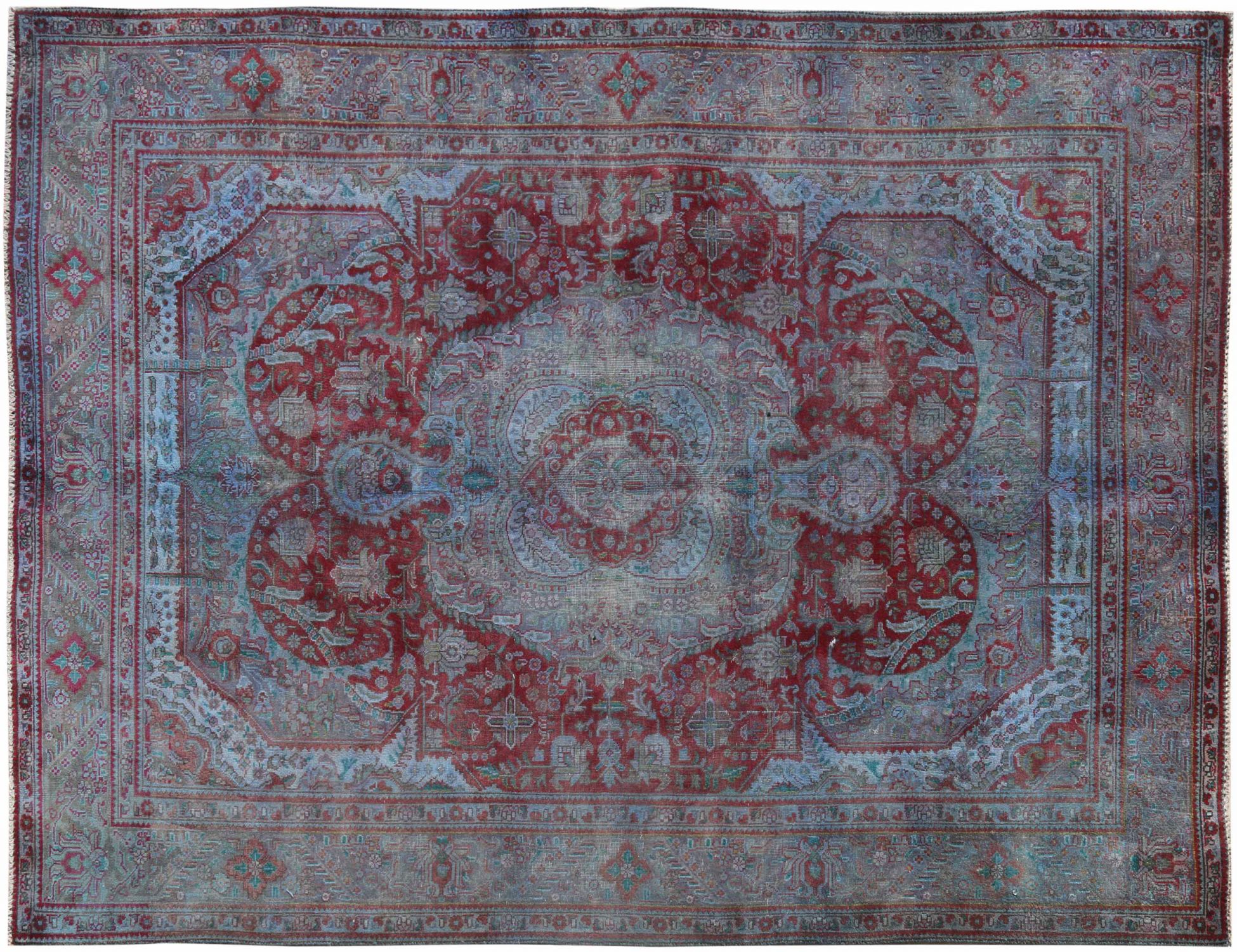 Tappeto Vintage  blu <br/>294 x 193 cm