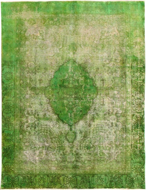 Vert Persan Tapis Persan vintage  353 x 264 cm