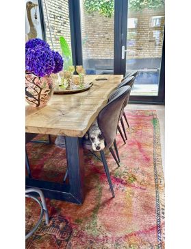 Tappeto vintage persiano 325 x 220 flerfärgad