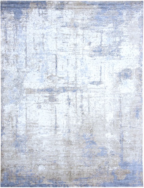 Blau Indien Pure Wolle  303 x 243 cm
