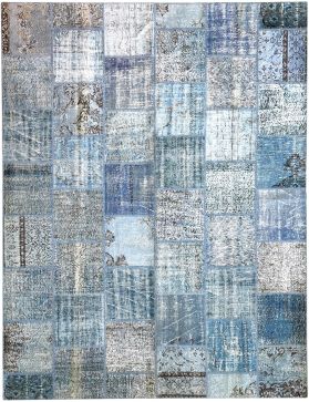 Patchwork Carpet 299 X 255 blue