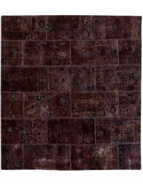 Patchwork Carpet 210 x 210 brown