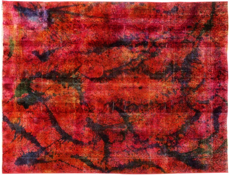 Multifarvet Persien Vintagetæppe 346 x 274 cm