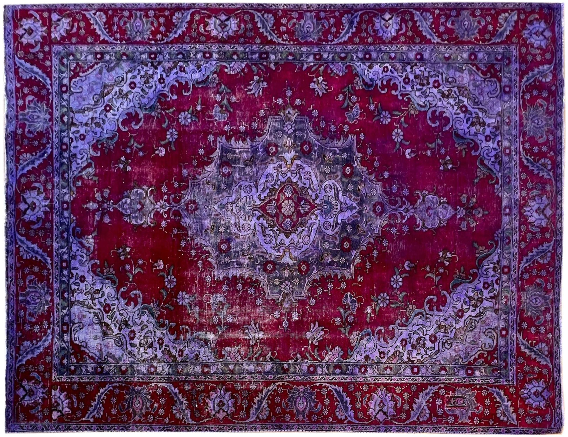 Tappeto vintage persiano  viola <br/>330 x 223 cm