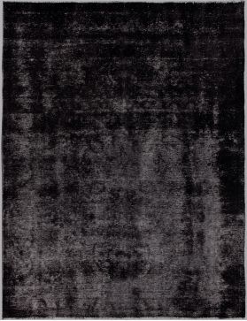 Persischer Vintage Teppich 304 x 215 schwarz