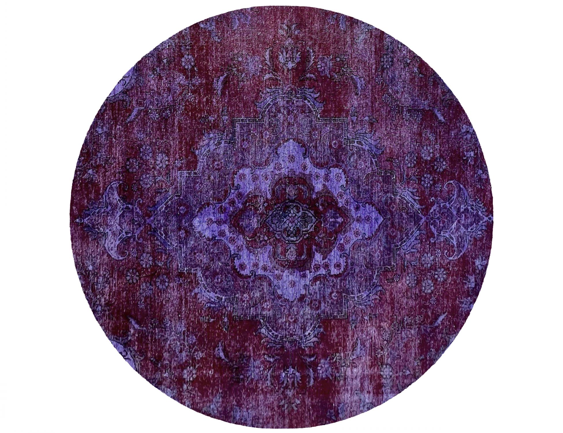 Persian vintage carpet  viola <br/>207 x 207 cm