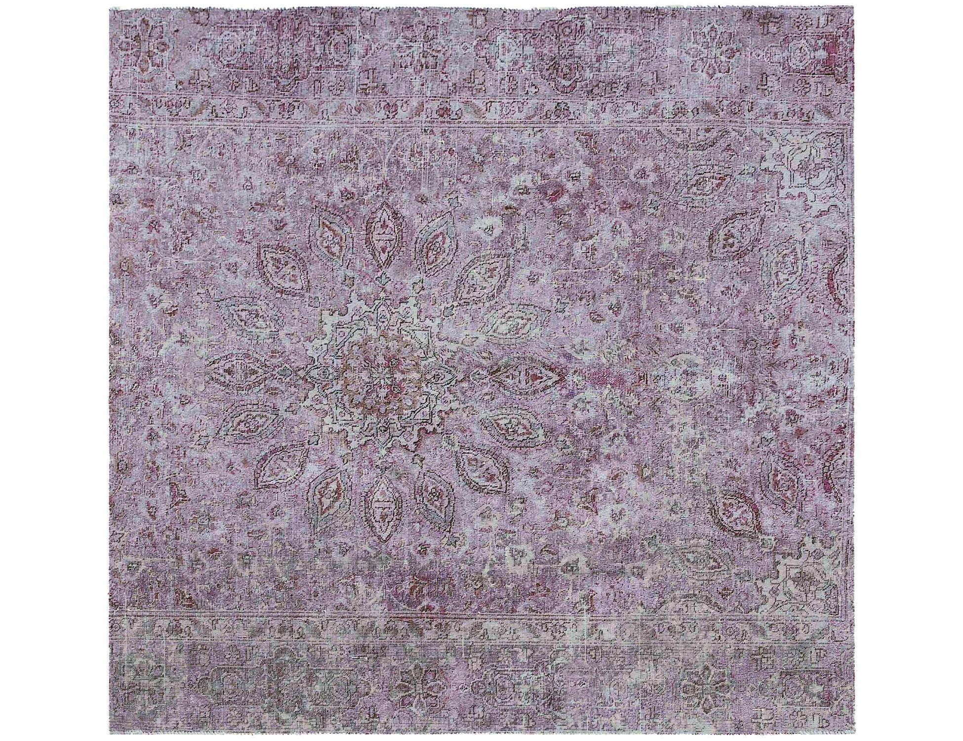 Tappeto vintage persiano  viola <br/>176 x 176 cm