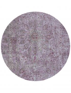 Alfombra persa vintage 176 x 176 púrpura