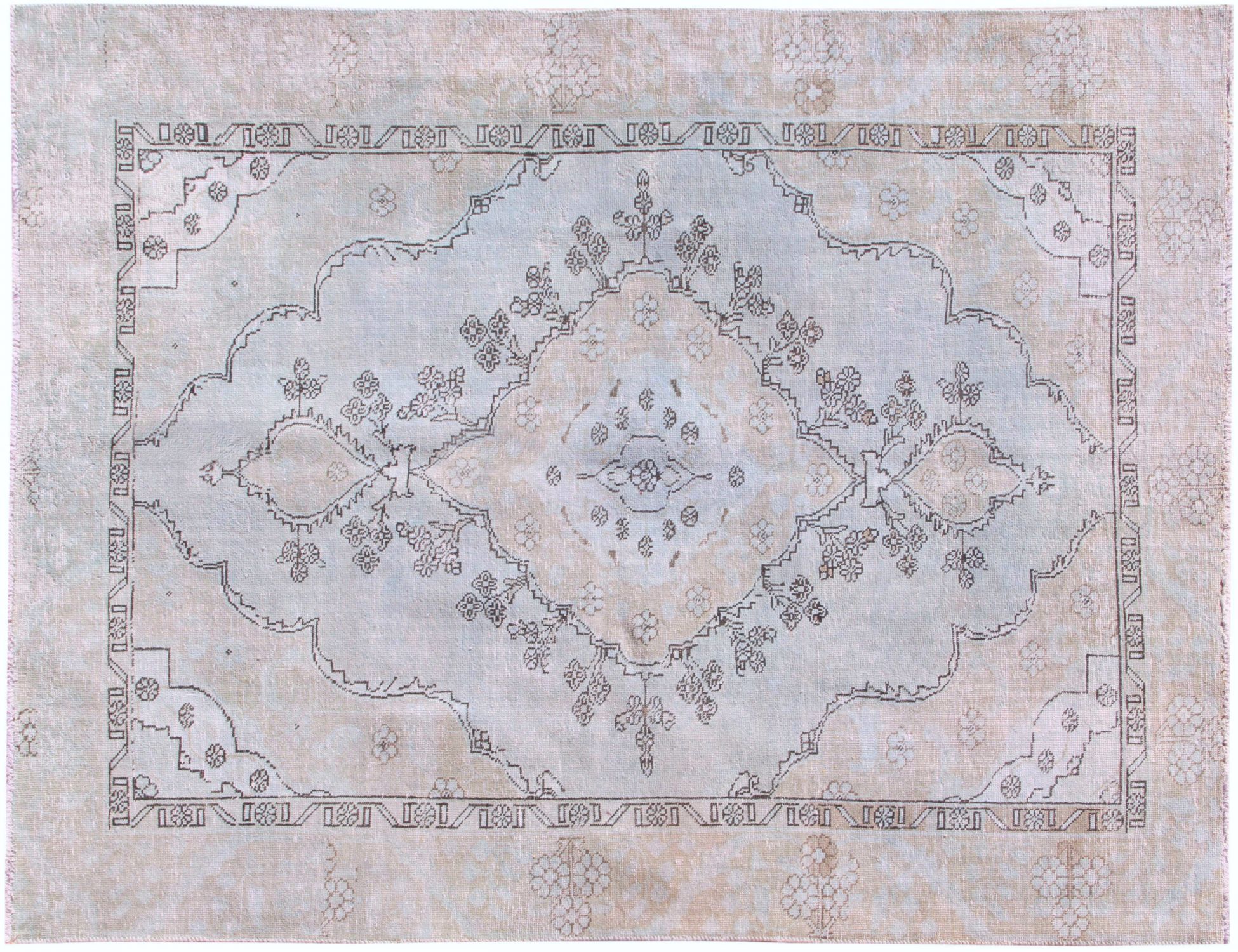 Tappeto vintage persiano  grigo <br/>276 x 192 cm