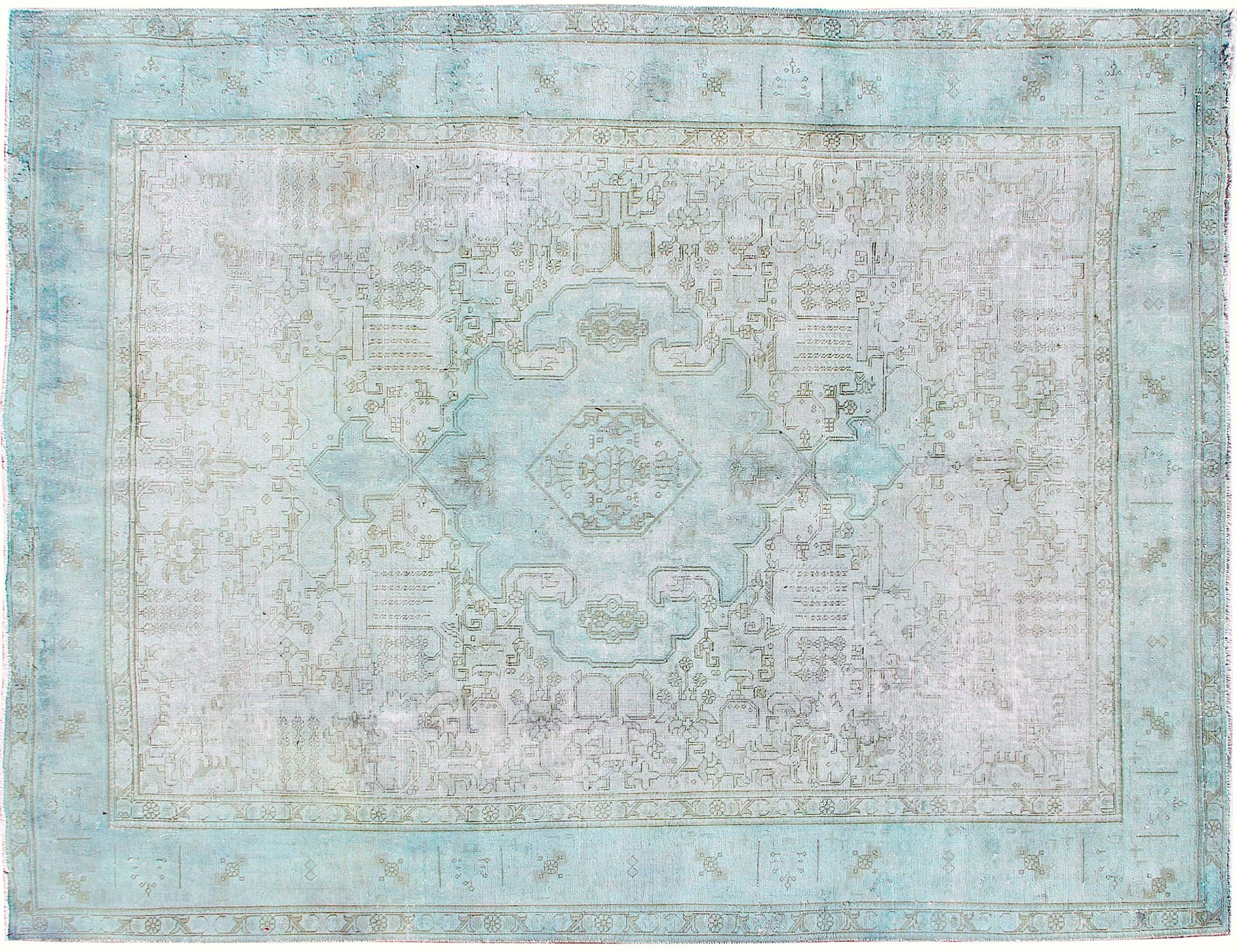 Persisk Vintagetæppe  grøn <br/>385 x 295 cm