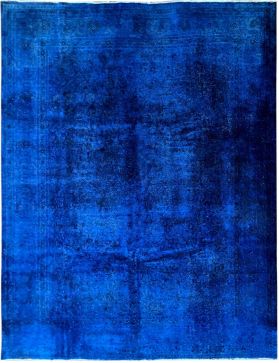  Vintage Tapis 384 X 292 bleu