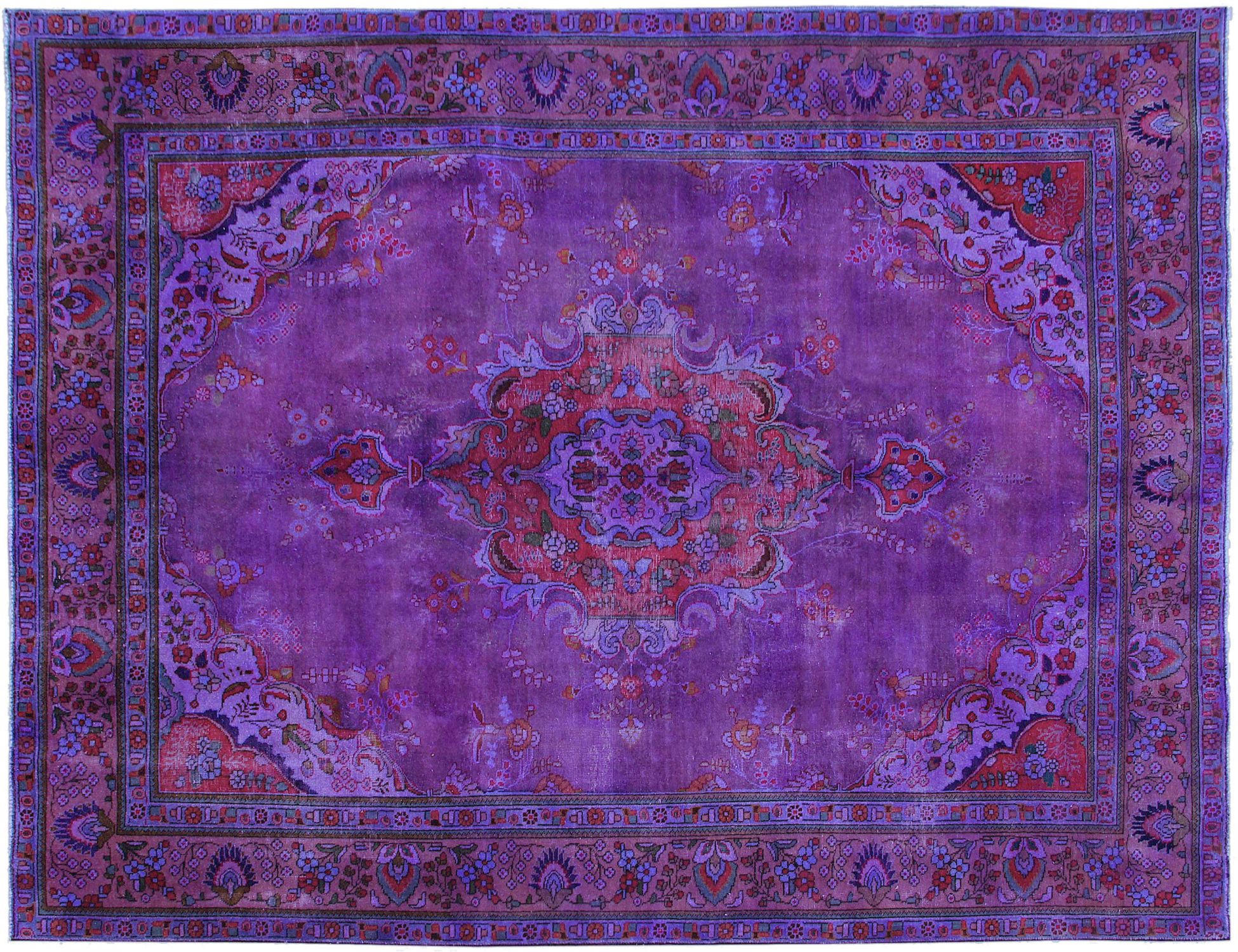 Tappeto vintage persiano  viola <br/>340 x 250 cm