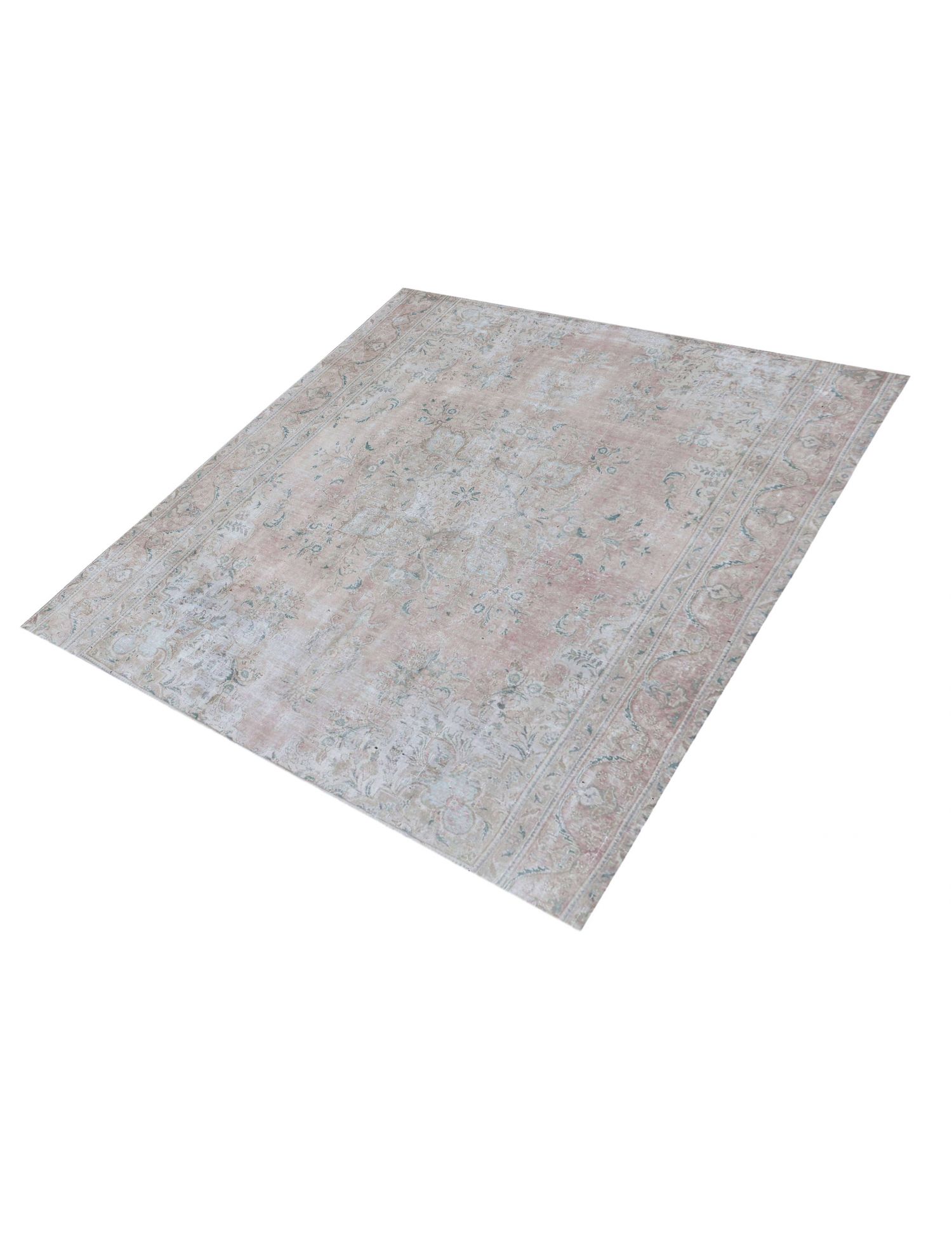 Quadrat Vintage Teppich  beige <br/>290 x 290 cm