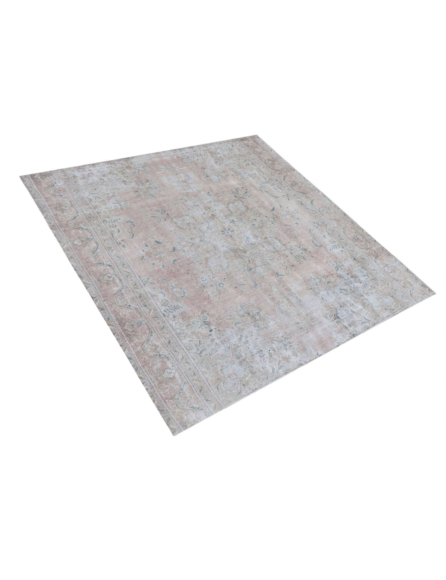 Quadrat Vintage Teppich  beige <br/>290 x 290 cm