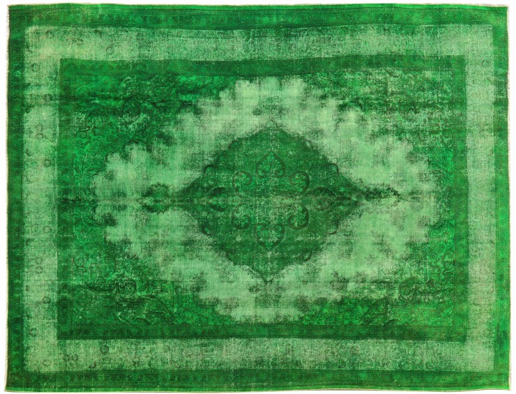 Grön Persien Vintage Matta  433 x 348 cm