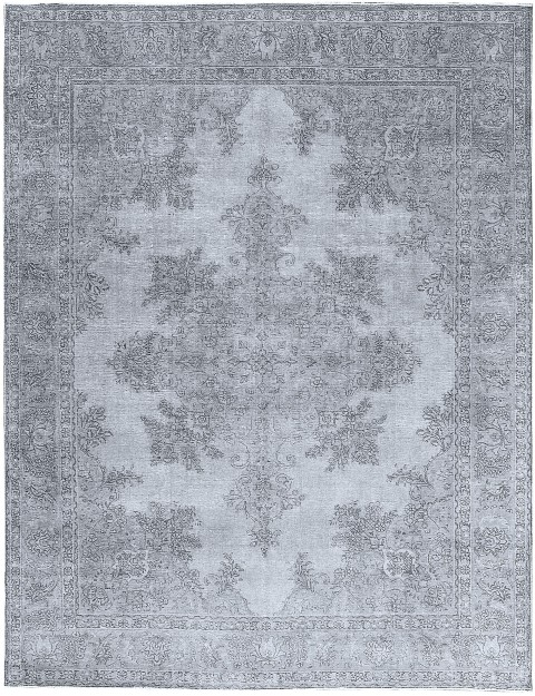 Grau Persien Vintage Perserteppich 377 x 304 cm