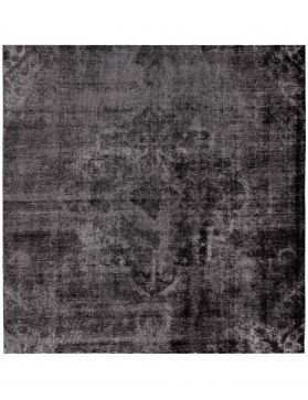 Persischer Vintage Teppich 214 x 214 schwarz