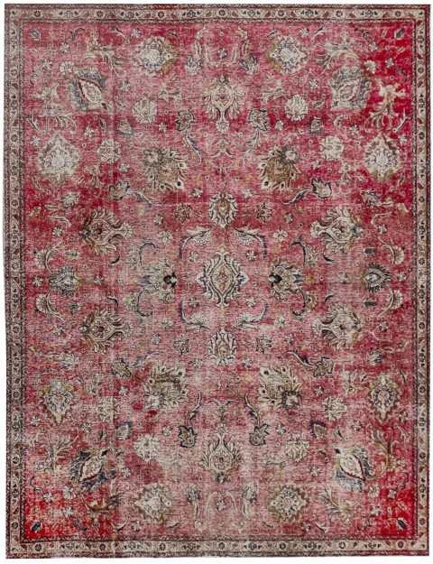 Rot Persien Retro Perserteppich 296 x 258 cm