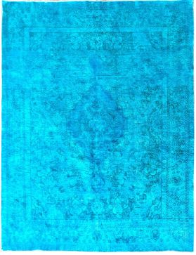 Persischer Vintage Teppich 387 x 302 blau