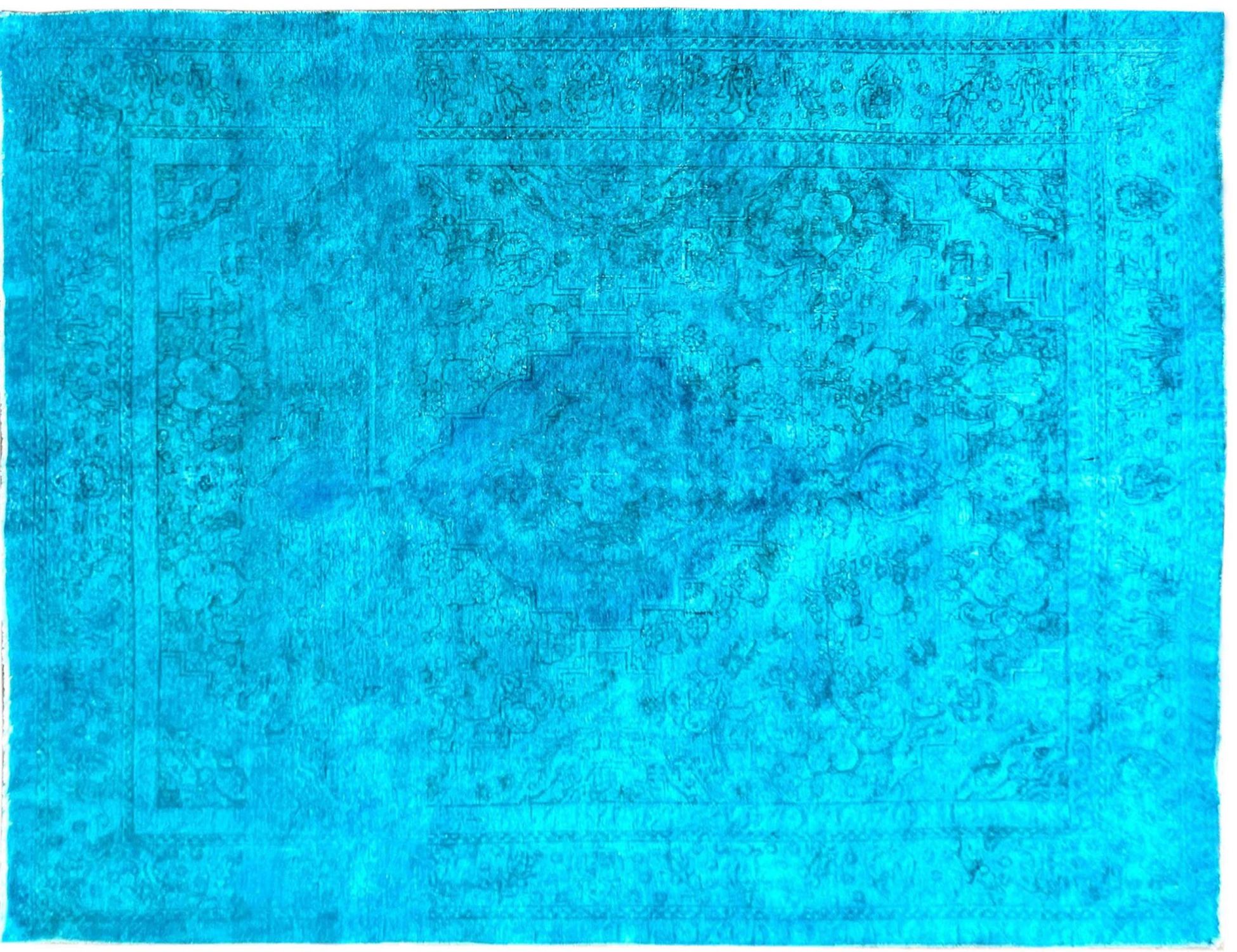 Tappeto vintage persiano  blu <br/>387 x 302 cm