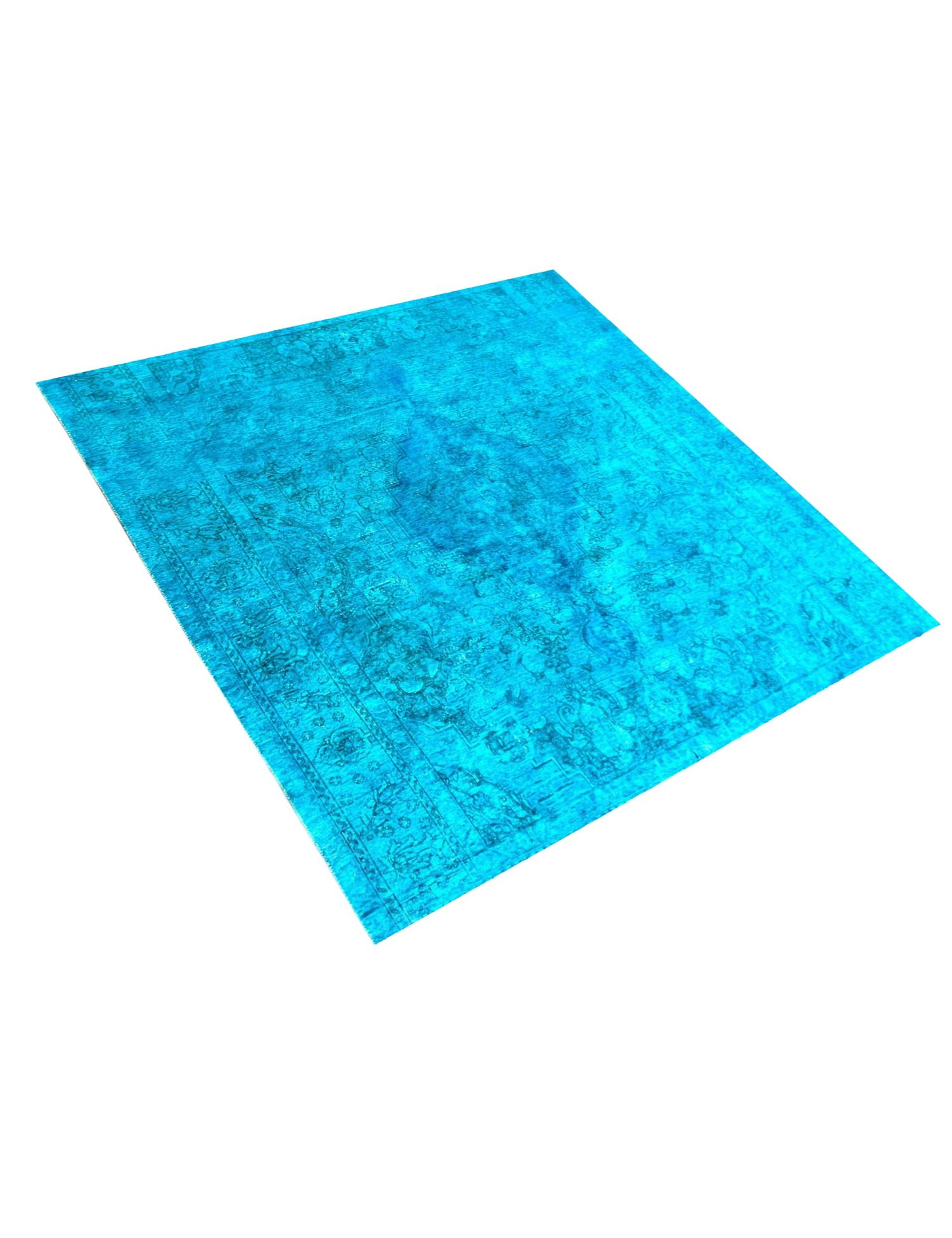 Persischer Vintage Teppich  blau <br/>302 x 302 cm